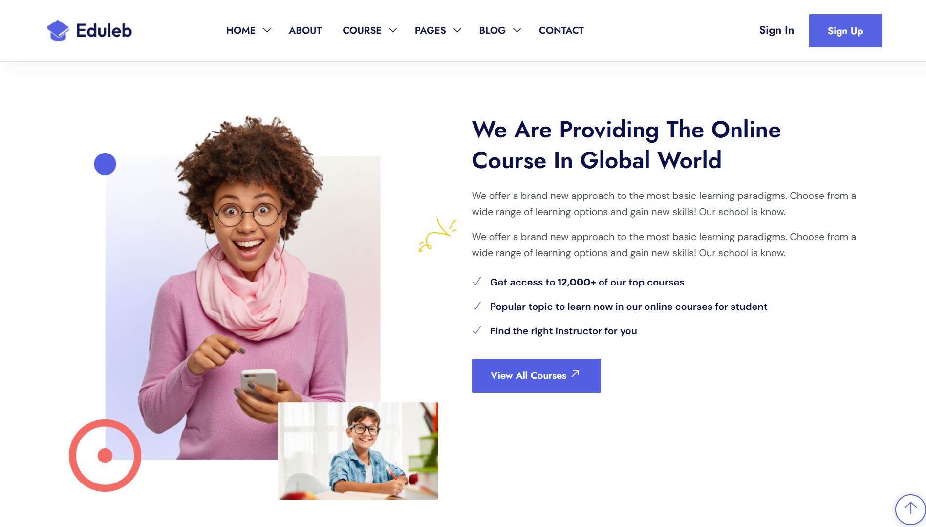 Blog template preview